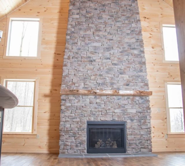 log cabin plans with living room fireplace