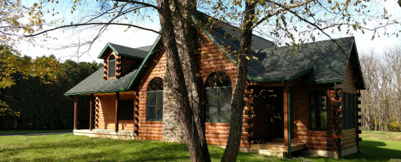 pictures of deluxe log cabin