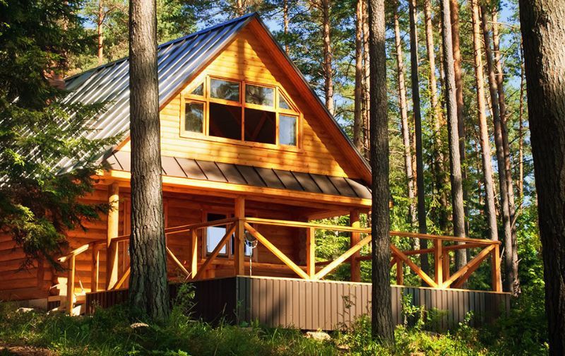 renovate your cabin with a deck or porch