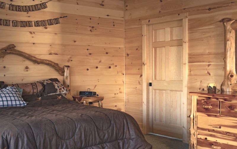 log cabin bedroom addition 